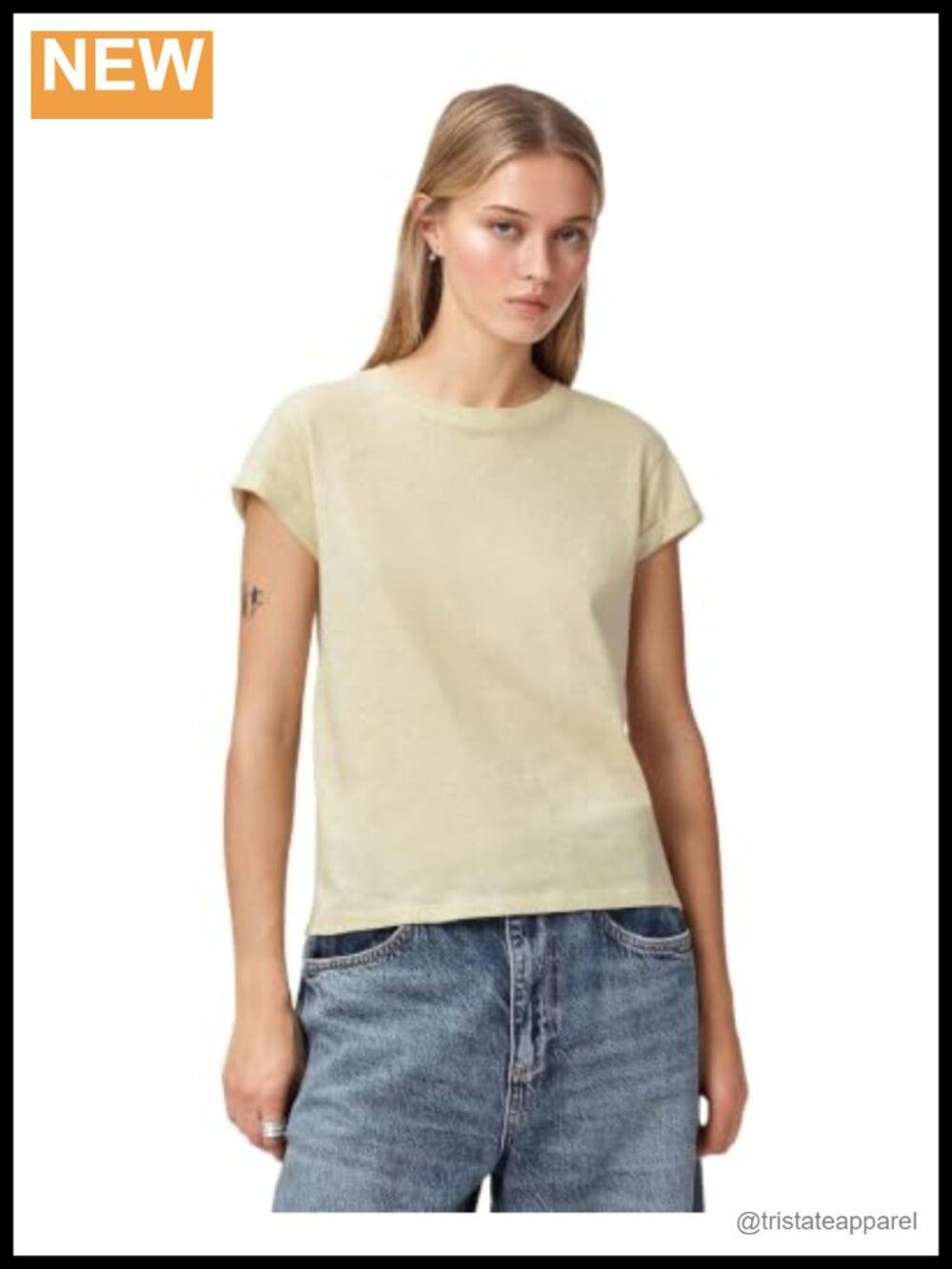 100% Cotton Women's Crew Neck Short Sleeve Tee Pullover Top